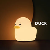 Squishy Silikon-Ente, LED-Nachtlicht – perfektes Geschenk für Kinder und Mädchen